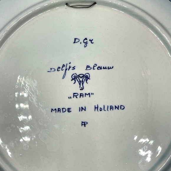 Large Delfts Blauw RAM Holland Pancake wall Plate 15\